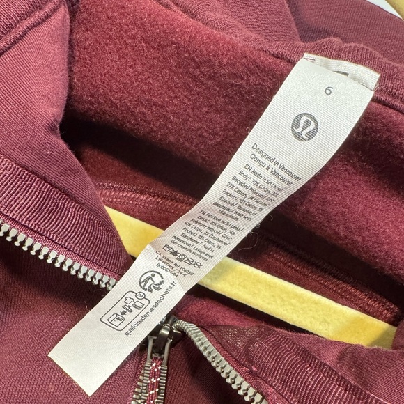 Lululemon Scuba Full-Zip Hoodie EUC Size 6 - Picture 6 of 7